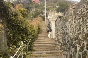 Muita escadaria em Nagasaki